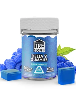 Blue Raspberry Delta 9 THC Gummies