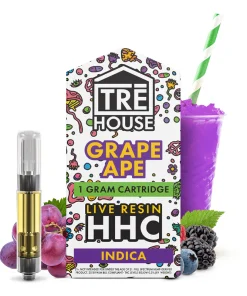 Live Resin HHC Cartridge - Grape Ape - Indica 1g