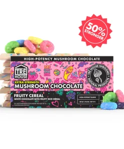 Extra-strength magic mushroom chocolate bar with pre-scored chocolate squares