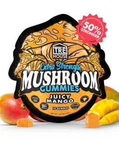 Juicy mango magic mushroom gummies extra-strength mango flavored psychedelic mushroom gummies