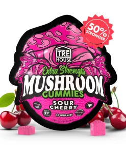 Sour cherry magic mushroom gummies extra-strength cherry flavored psychedelic mushroom gummies