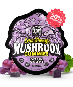 Sour grape magic mushroom gummies extra-strength grape flavored psychedelic mushroom gummies