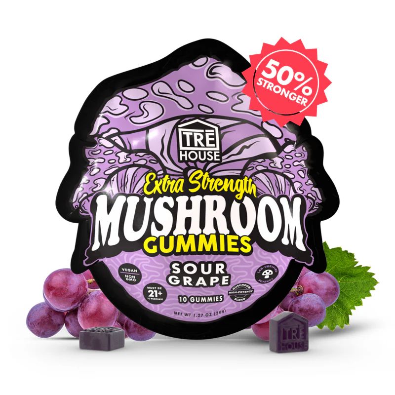 Sour grape magic mushroom gummies extra-strength grape flavored psychedelic mushroom gummies