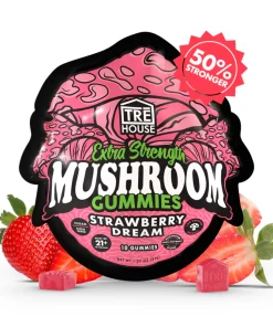 Strawberry dream magic mushroom gummies extra-strength strawberry flavored psychedelic mushroom gummies