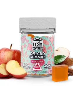 Hard Cider Delta 9 THC Gummies with CBD