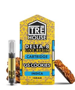 Live Resin Delta 8 Cartridge - GS Cookies - Indica 1g