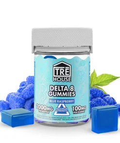 Blue Raspberry High-Potency Delta 8 THC Gummies