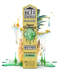 Live Rosin Liquid Diamonds Vape Pen + D8 + D9 + D10 + HHC + THCP - Pineapple Express - Hybrid - 2g