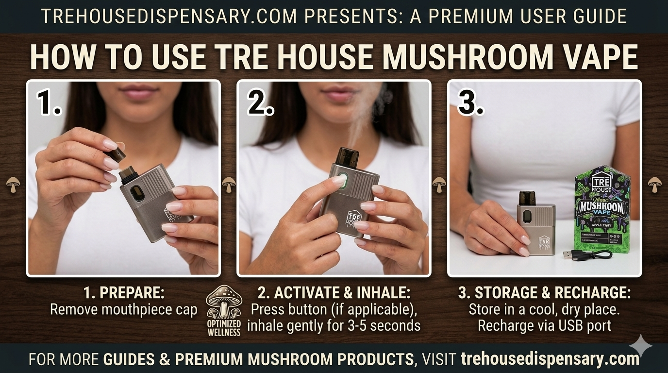 How to Use Tre House Mushroom Vape