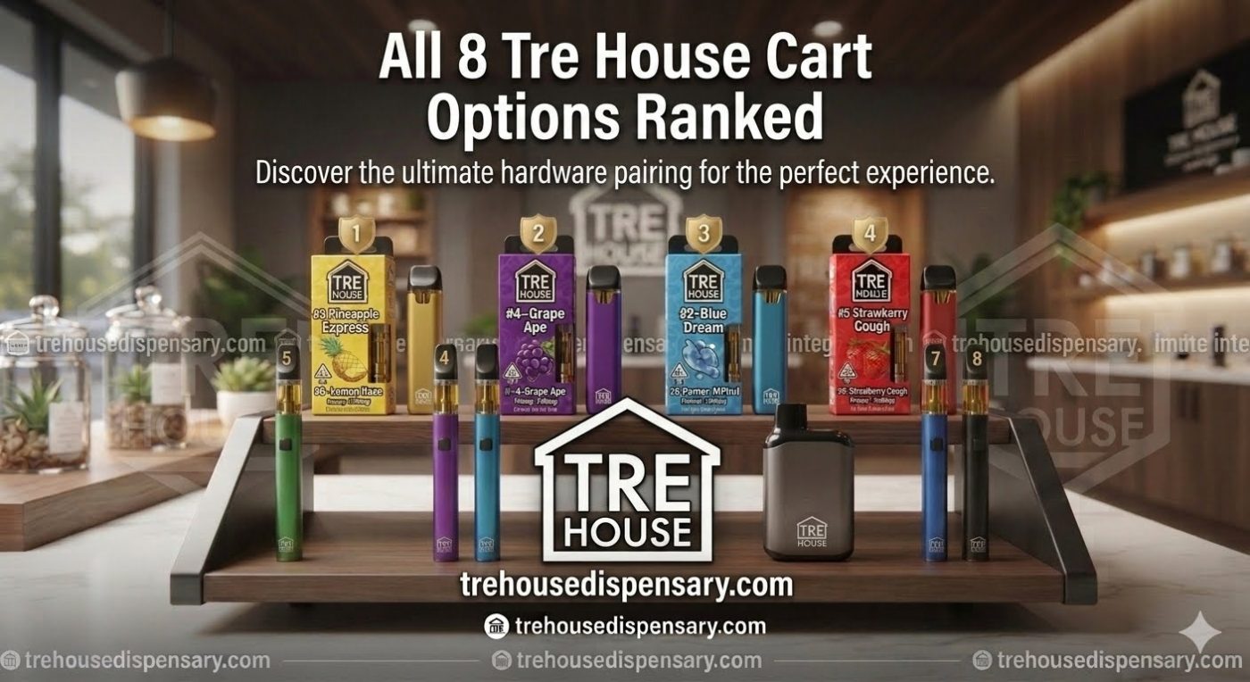 Tre House Cart — all 8 options ranked best to worst 2026 by Tre House Dispensary