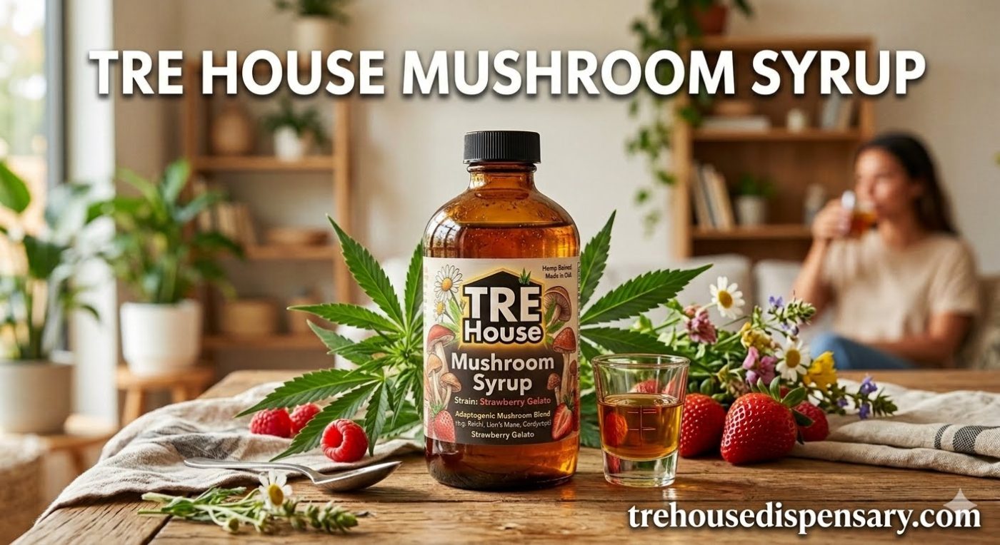 TRE House Mushroom Syrup Strawberry Gelato