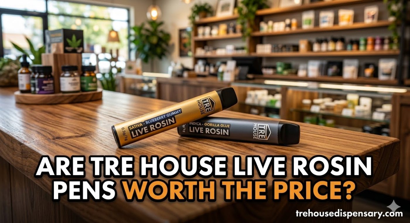 Tre House Live Rosin Review 2026 — Texas Peach Cobbler Blueberry Slushie Grape Guava Punch Blue Cereal by Tre House Dispensary