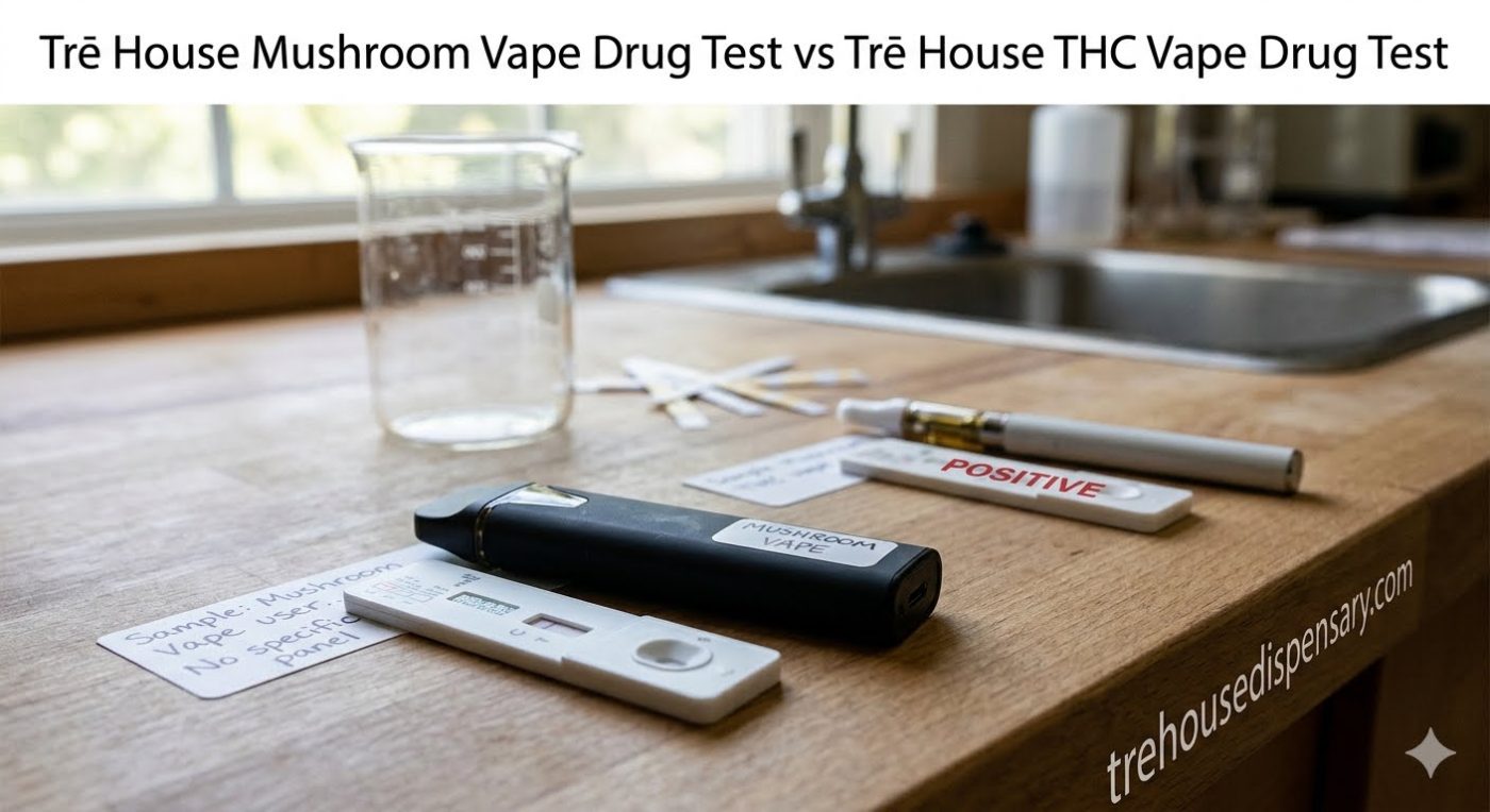 Trē House Mushroom Vape Drug Test — complete honest answer 2026 by Tre House Dispensary