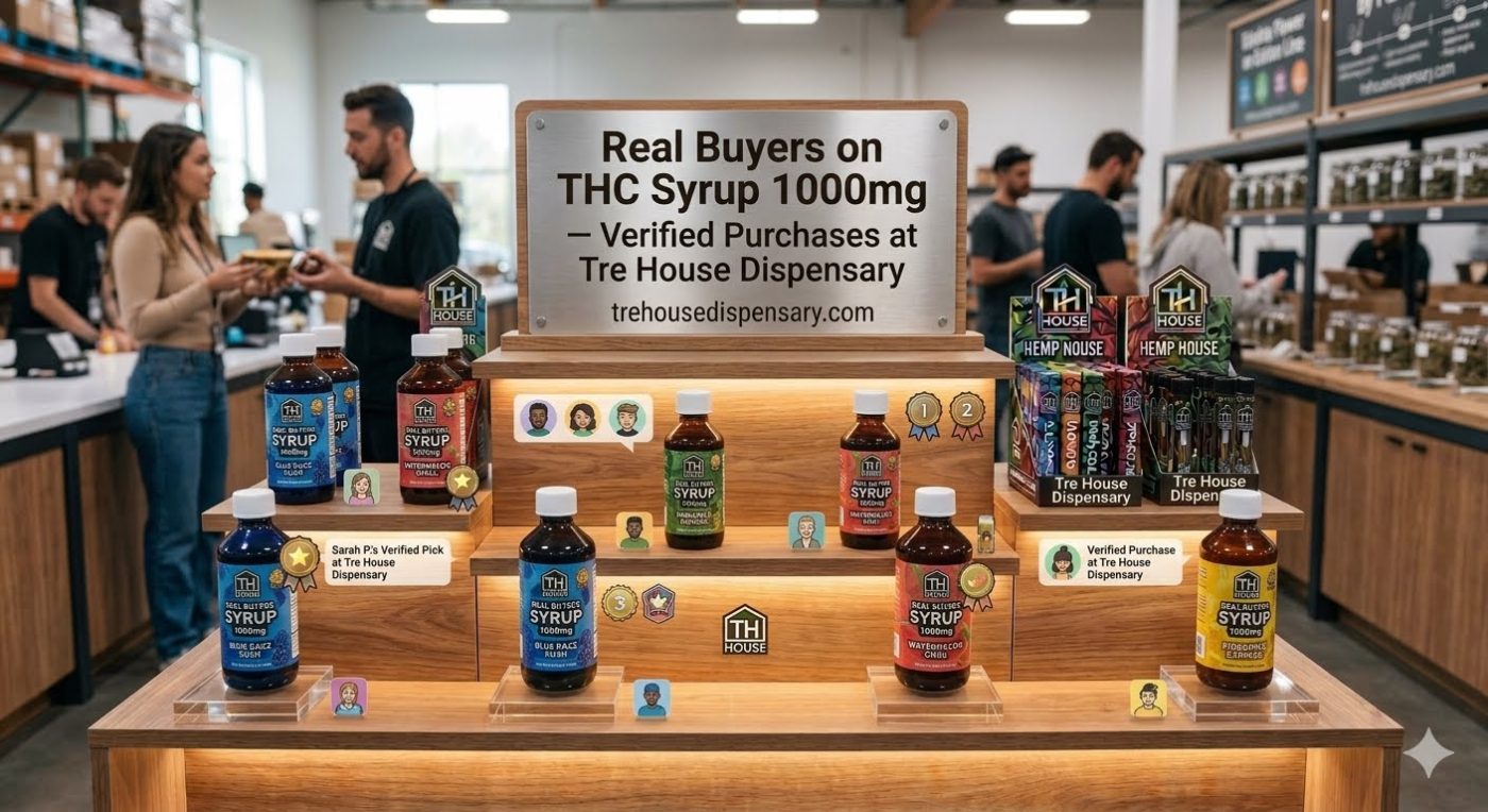 Real Buyers on THC Syrup 1000mg — Verified Purchases at Tre House Dispensary