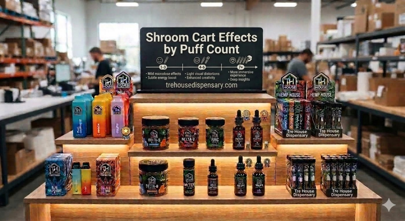 Shroom Cart Effects by Puff Count